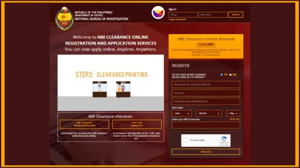 NBI Appointment Online
