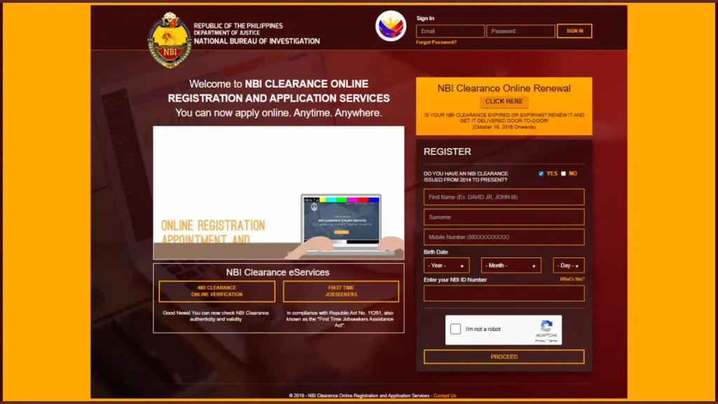 NBI Clearance Online