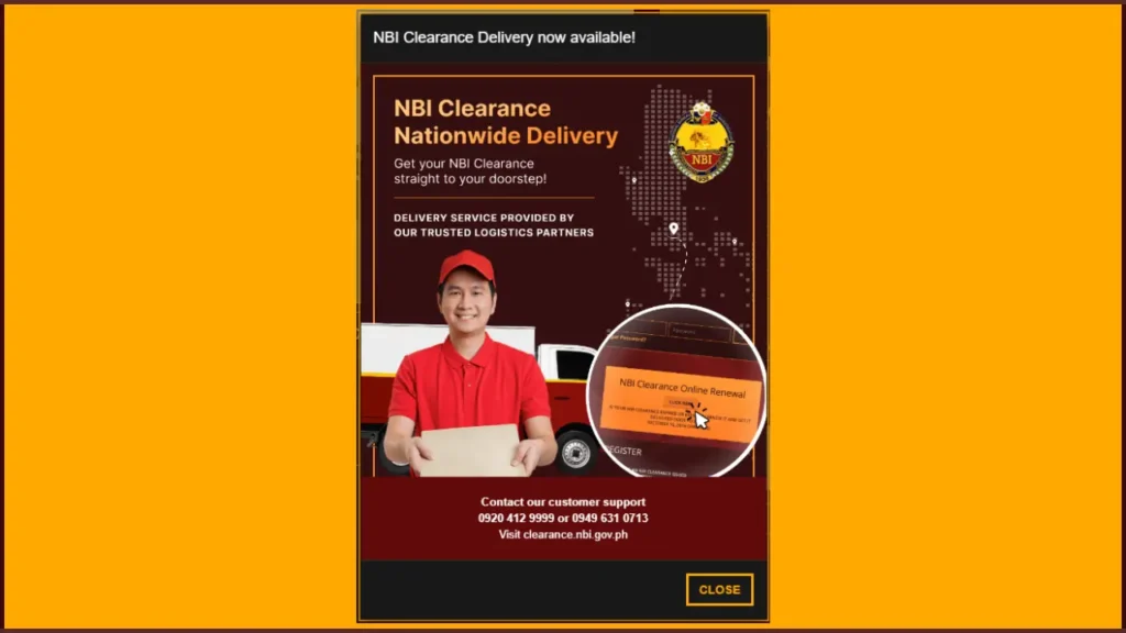 NBI Clearance Online Delivery