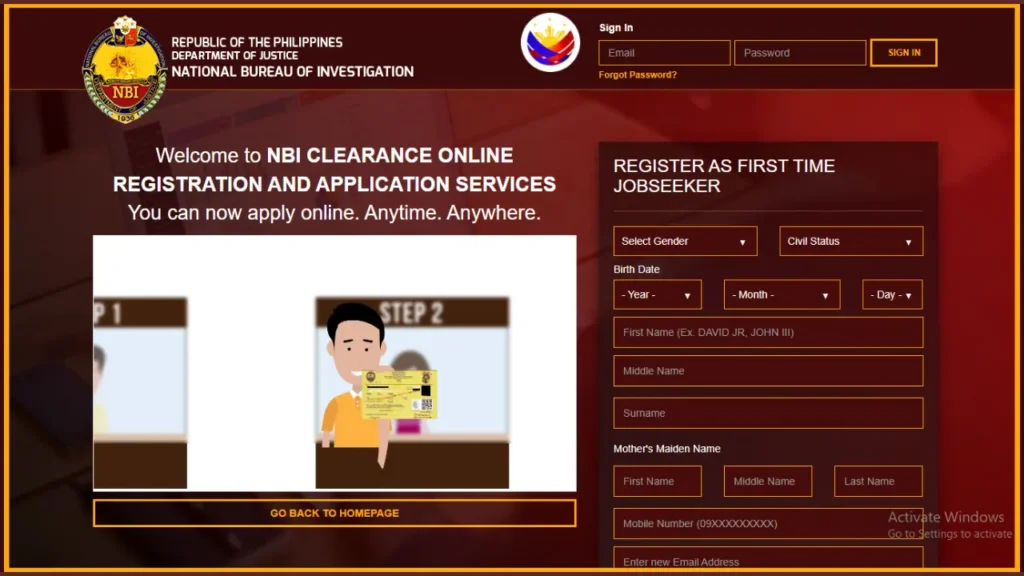 NBI Clearance Online Registration