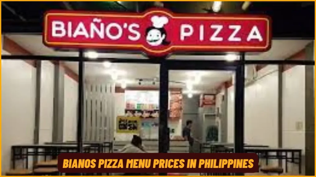 Bianos Pizza Menu Prices in Philippines