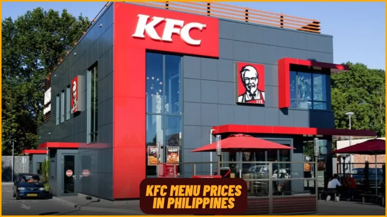KFC Menu Prices in Philippines
