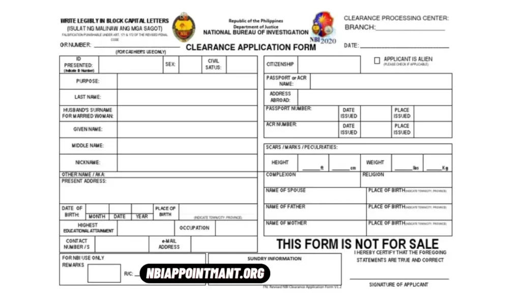 Filling Up Personal Details