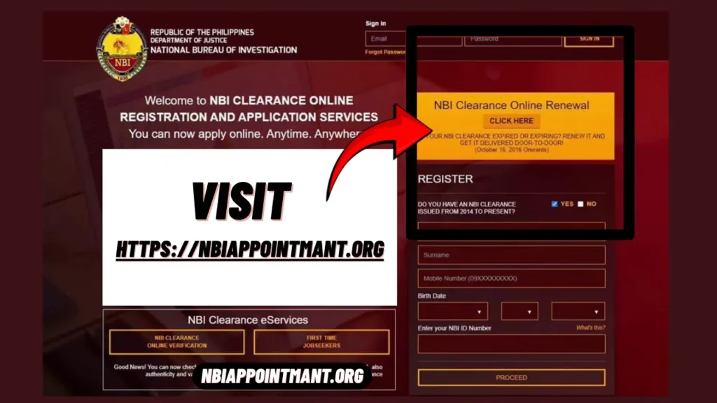 Guide to NBI Online Registration