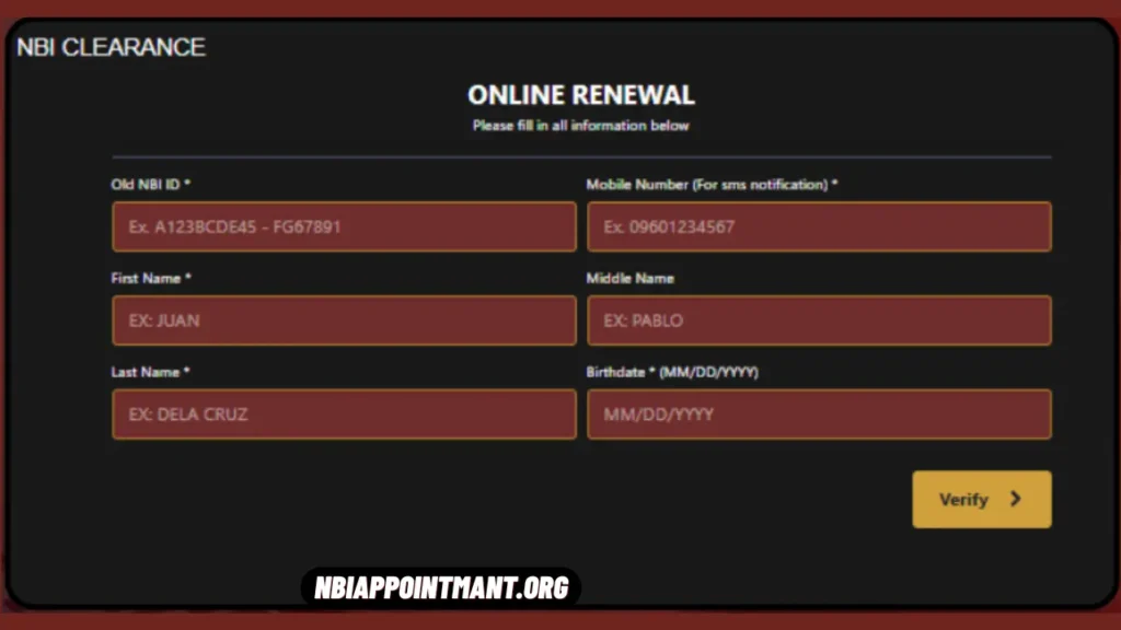 Uploading Required Documents